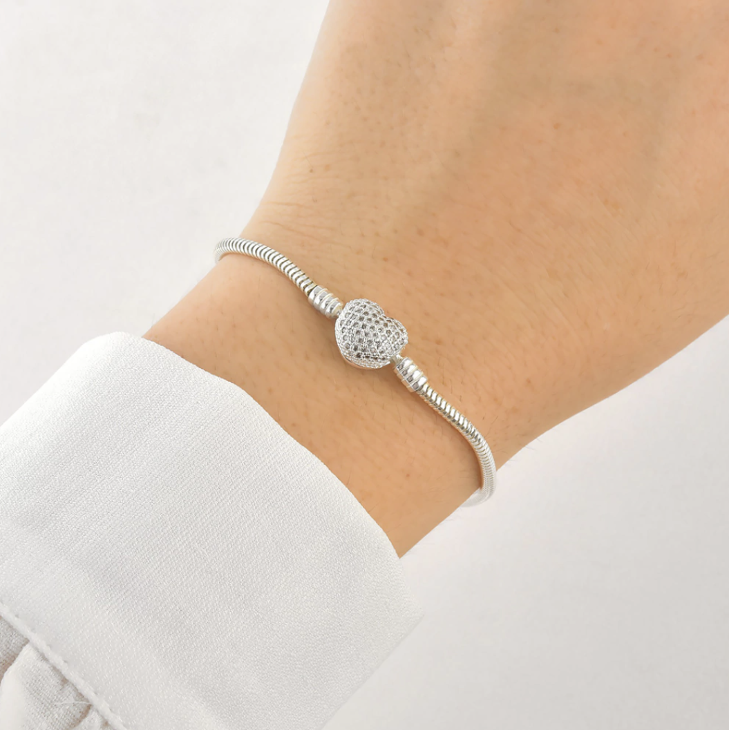 Pulseira Life Coração Cravejado 2.4MM