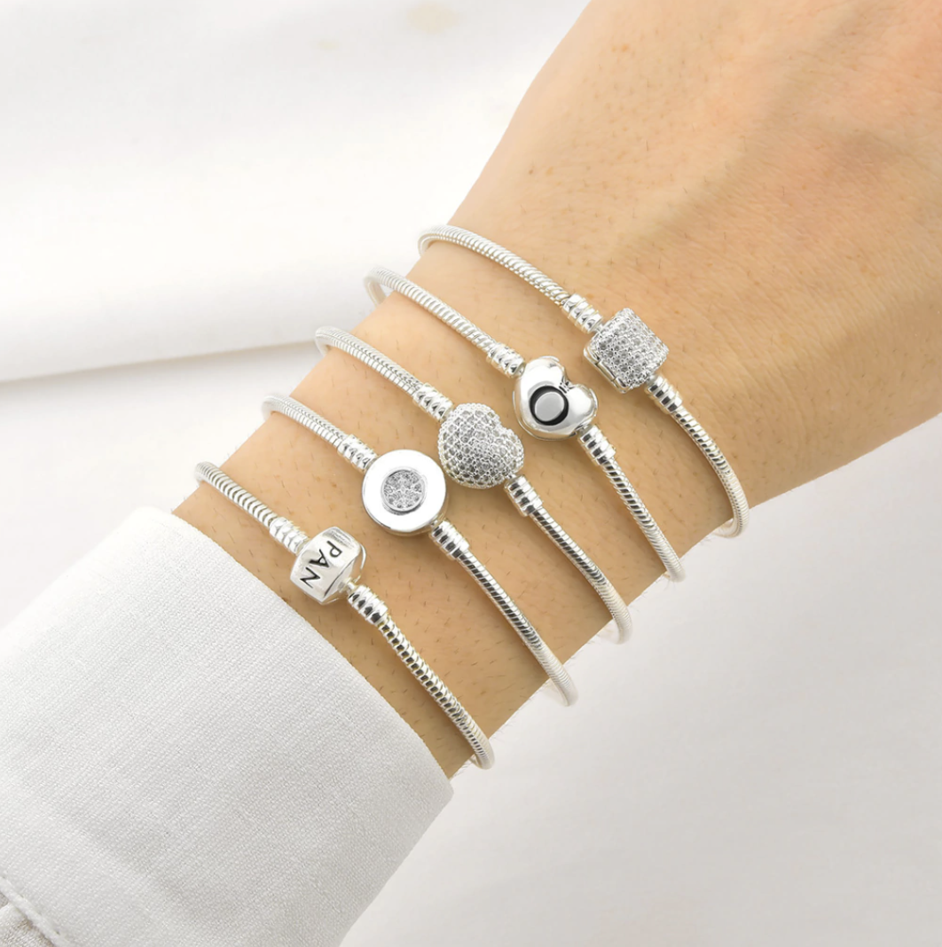 Pulseira Life Coração Cravejado 2.4MM