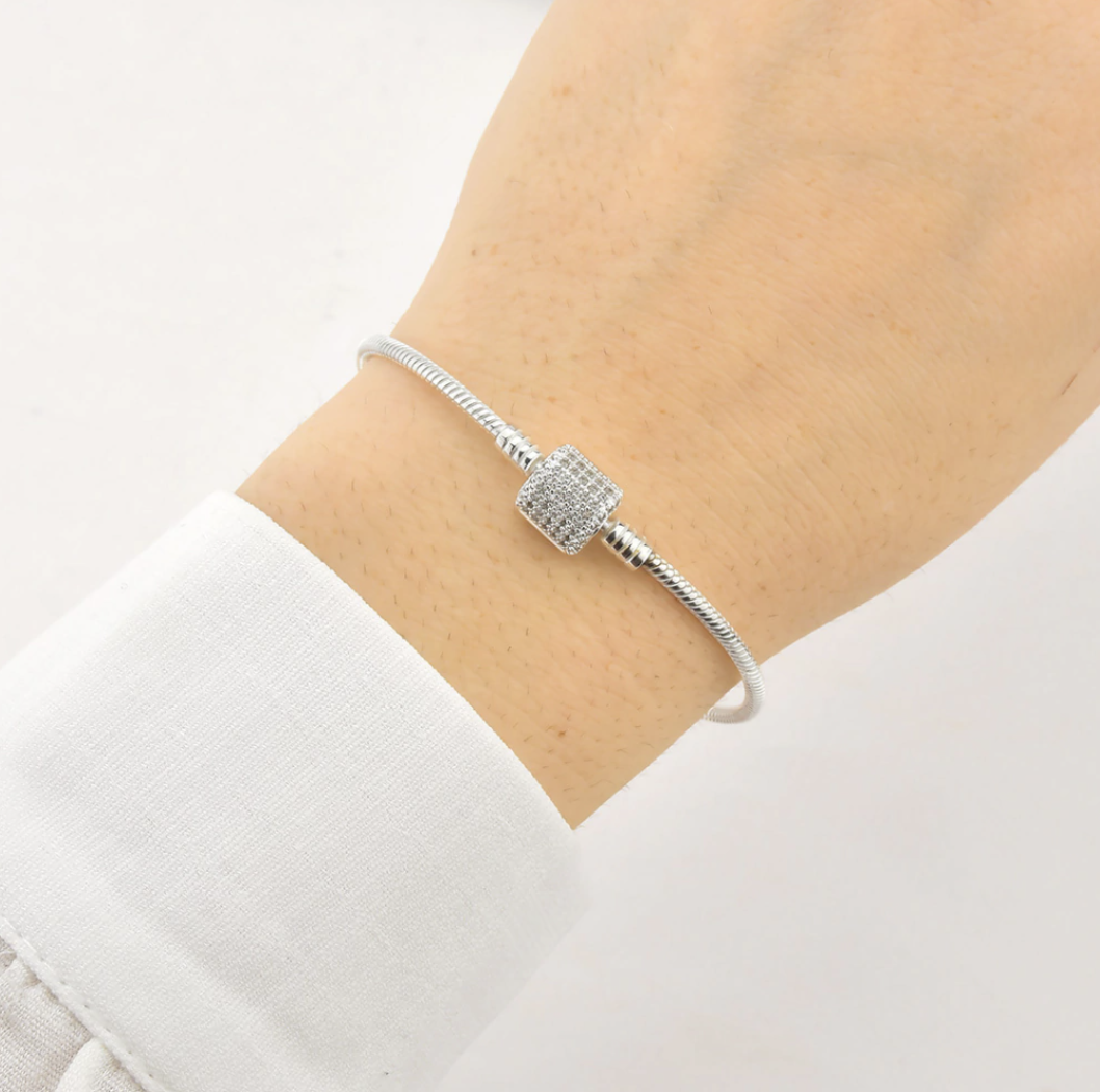 Pulseira Life Tambor Cravejado 2.4mm