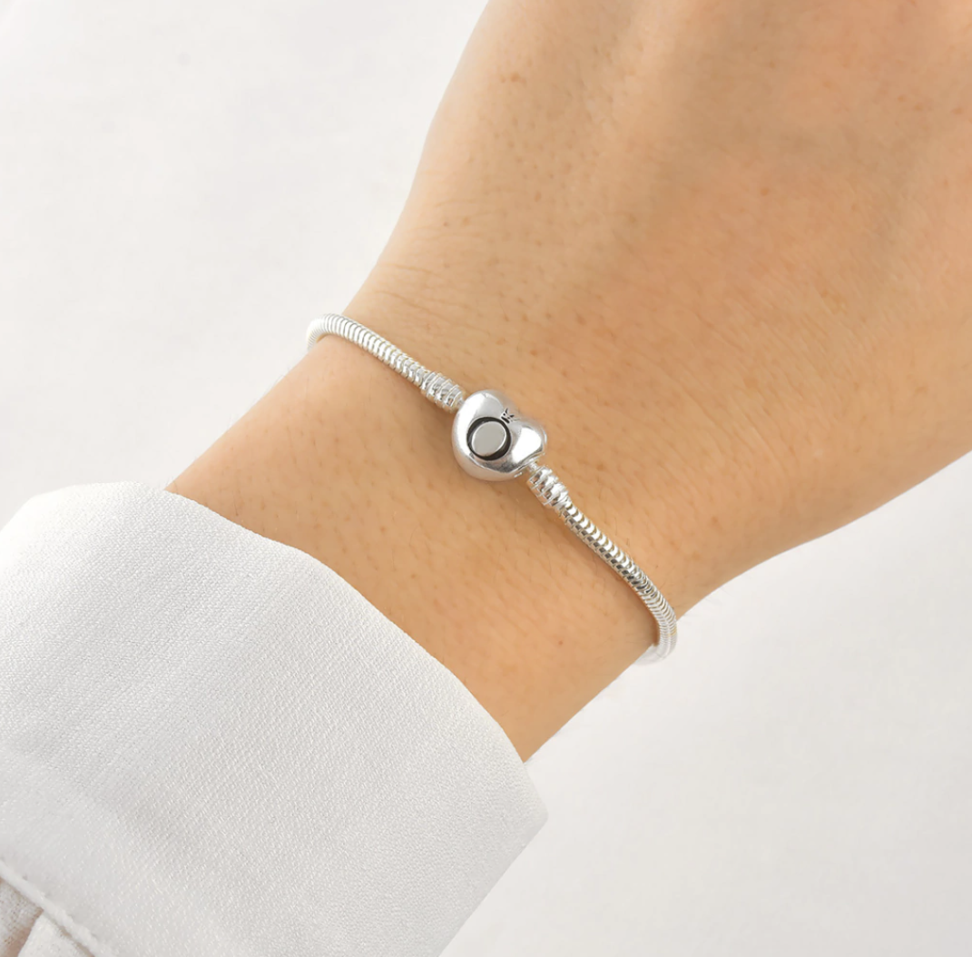 Pulseira Life Coração Liso 2.4mm