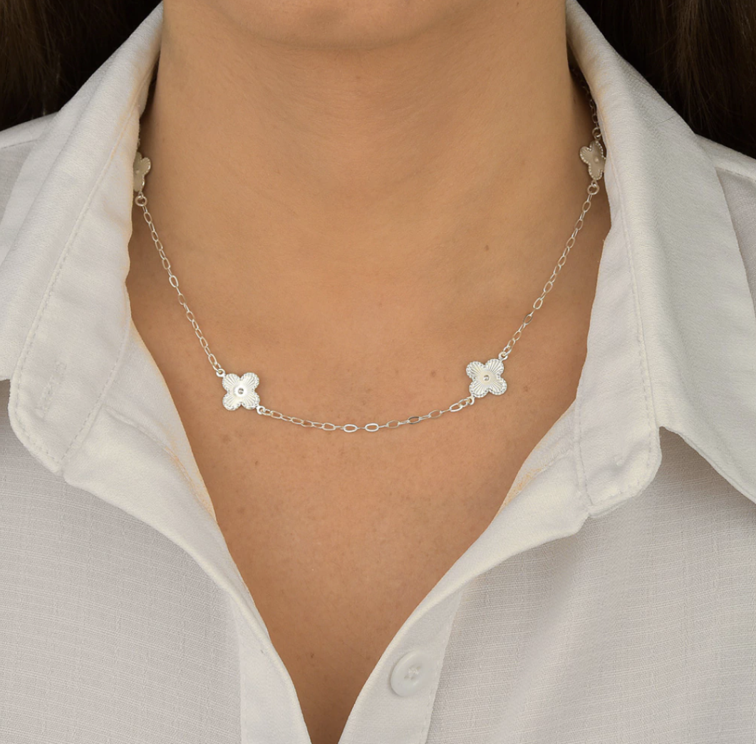 Choker 5 Trevos Martelado