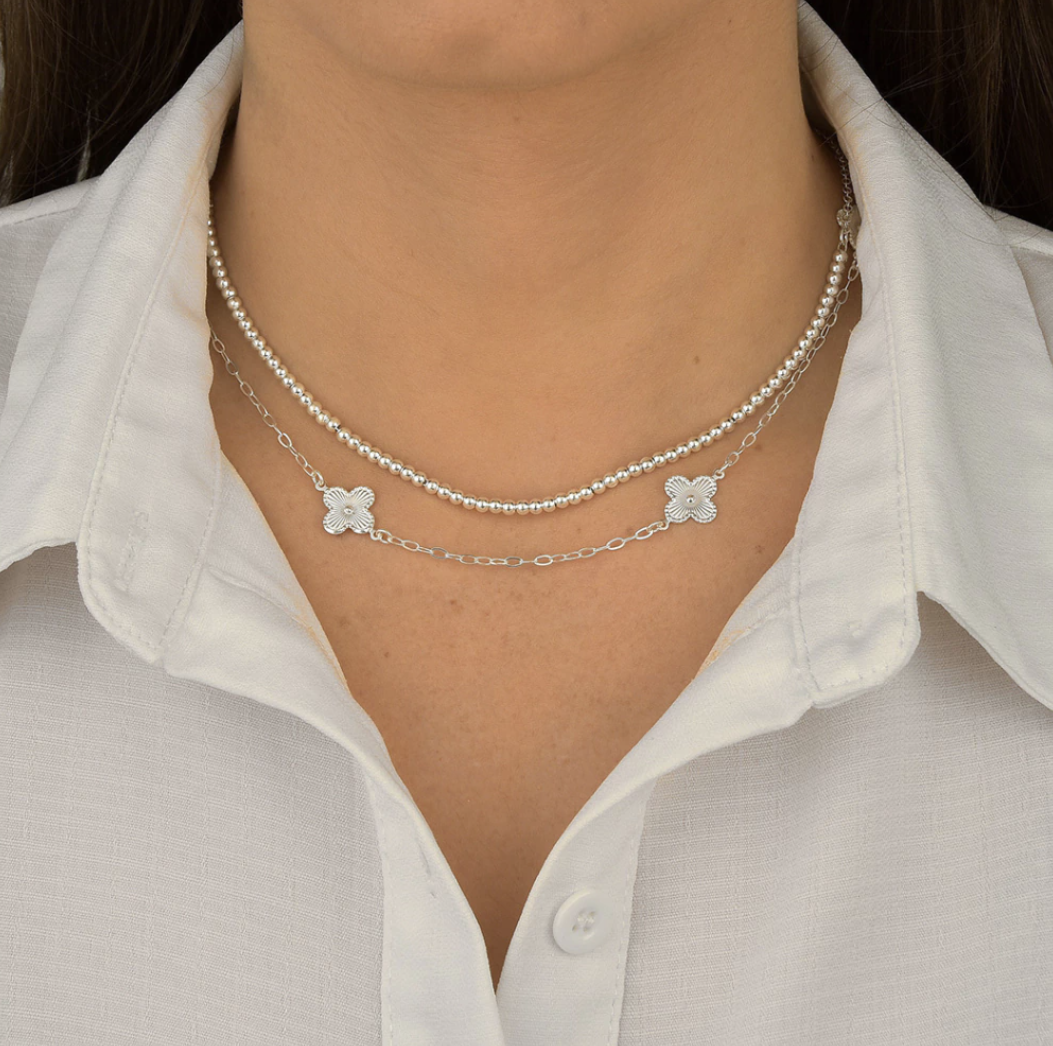 Choker 5 Trevos Martelado