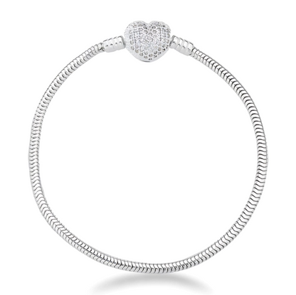 Pulseira Life Coração Cravejado 2.4MM
