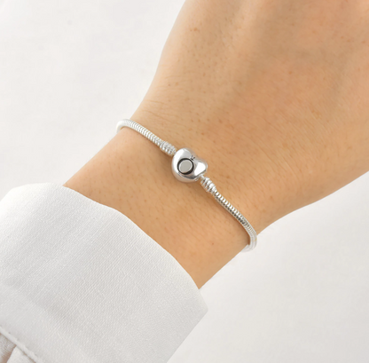 Pulseira Life Coração Liso 2.4mm