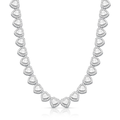 Choker Riviera Corações Cristal
