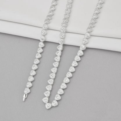 Choker Riviera Corações Cristal